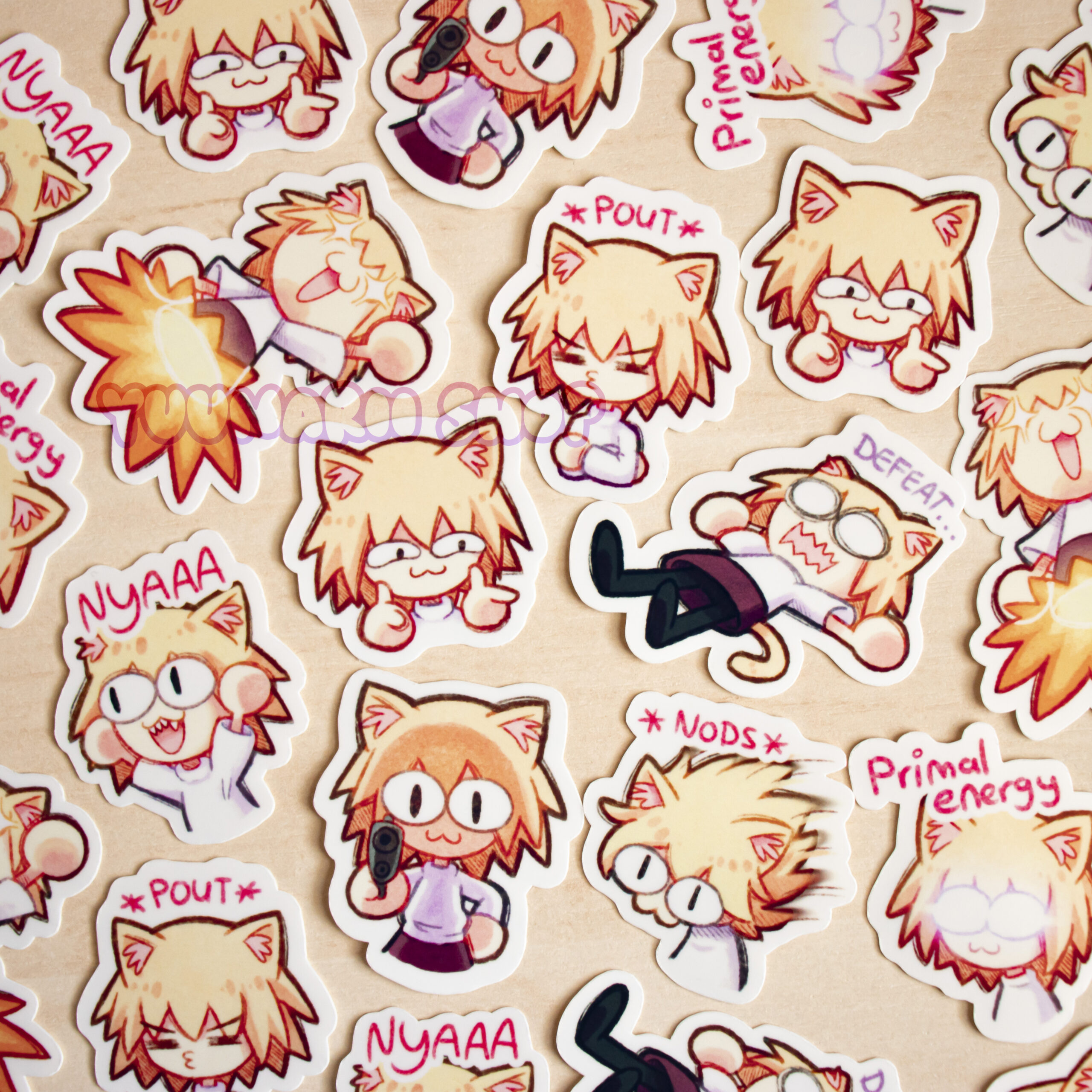 Neco-Arc Mini Vinyl Sticker Set