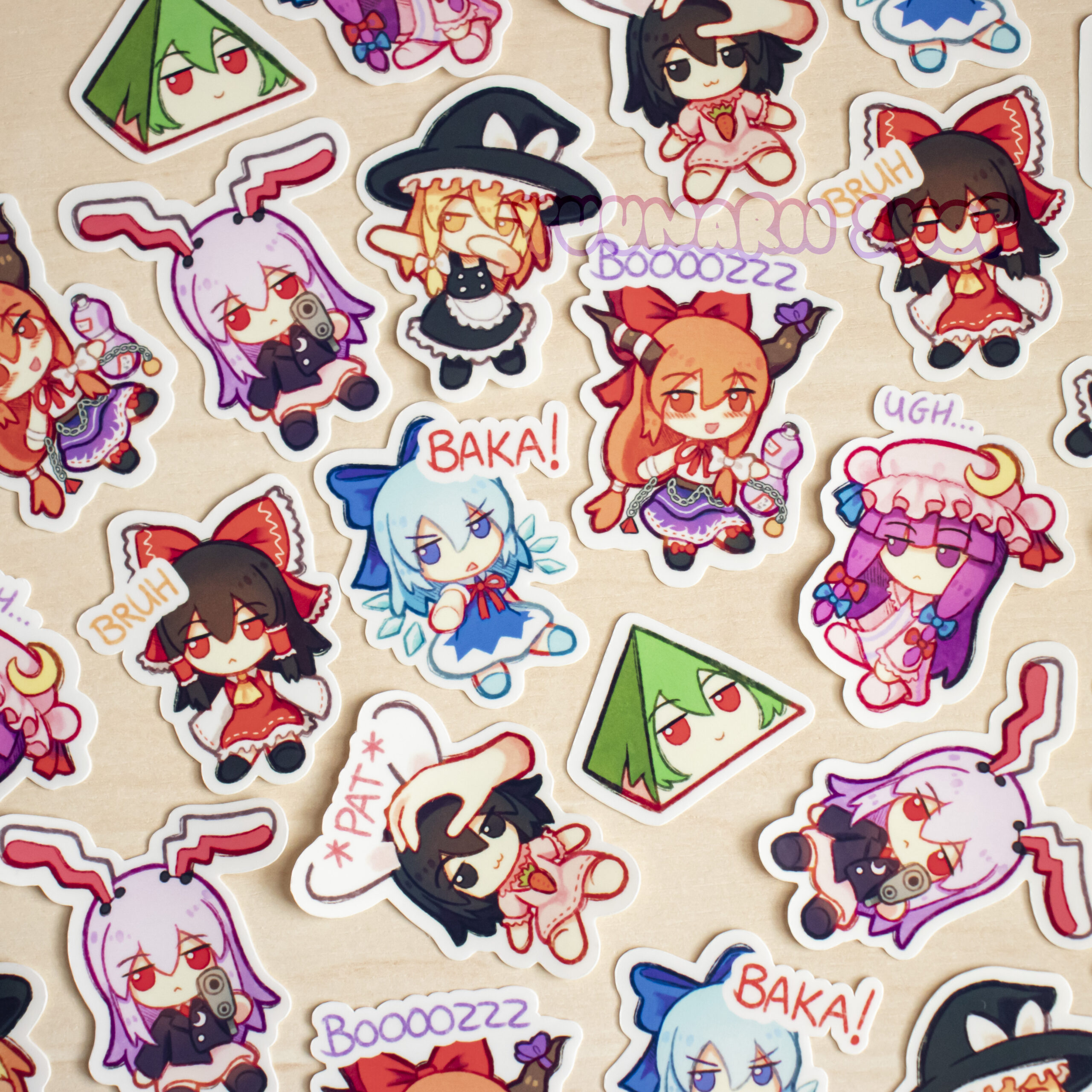 Touhou Fumos Mini Sticker Set VOL. 1