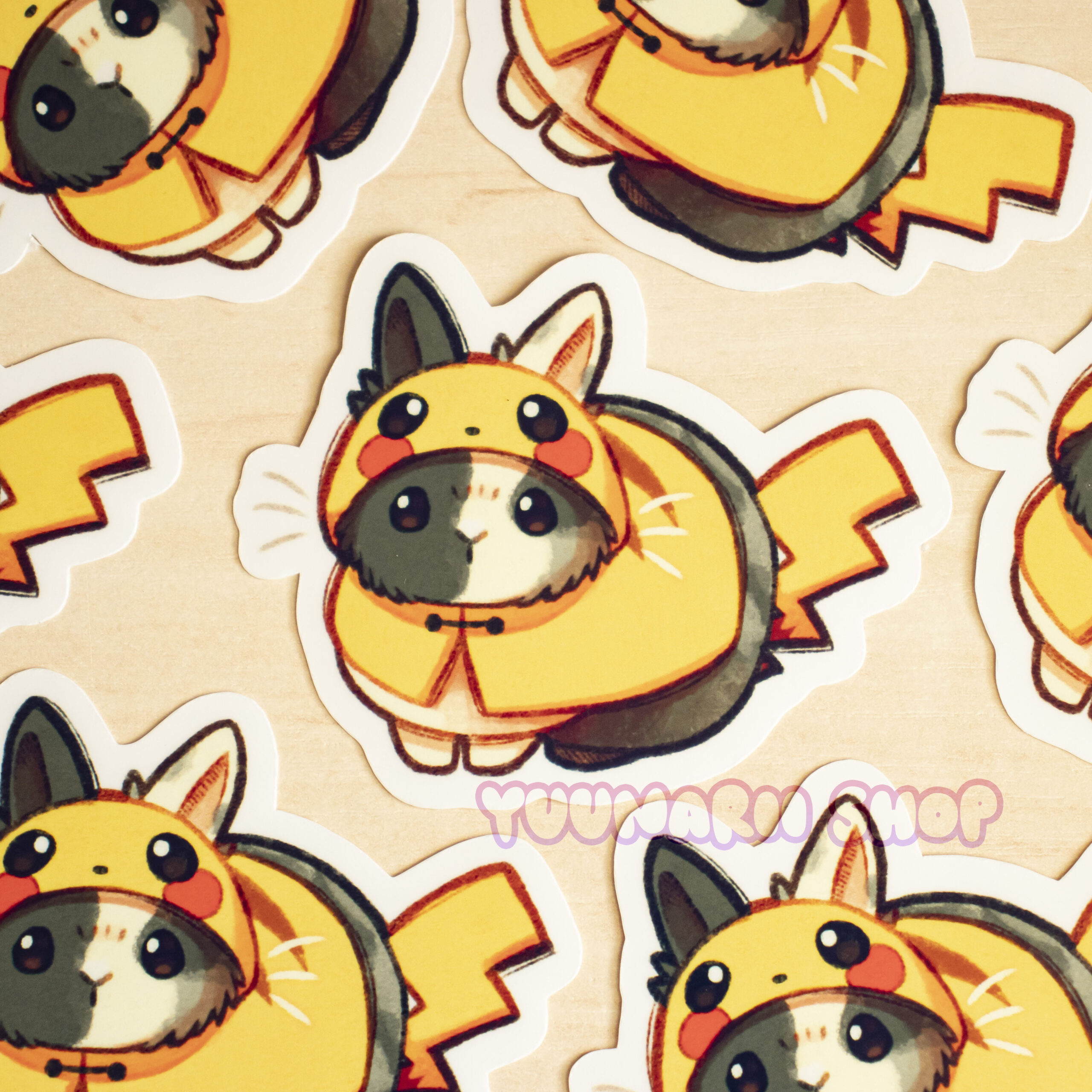 PokéBunnies Pikachu & Eevee Stickers - Image 2