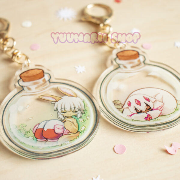 Nanachi & Faputa Bottle Acrylic Keychains - Image 2